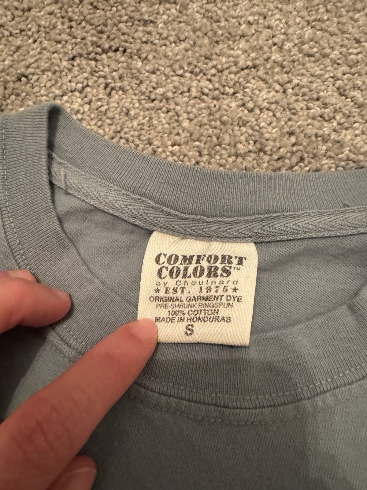 Live Oak Brand Comfort Colors T-Shirt Size Small Tied to The South NEW Gray gallery