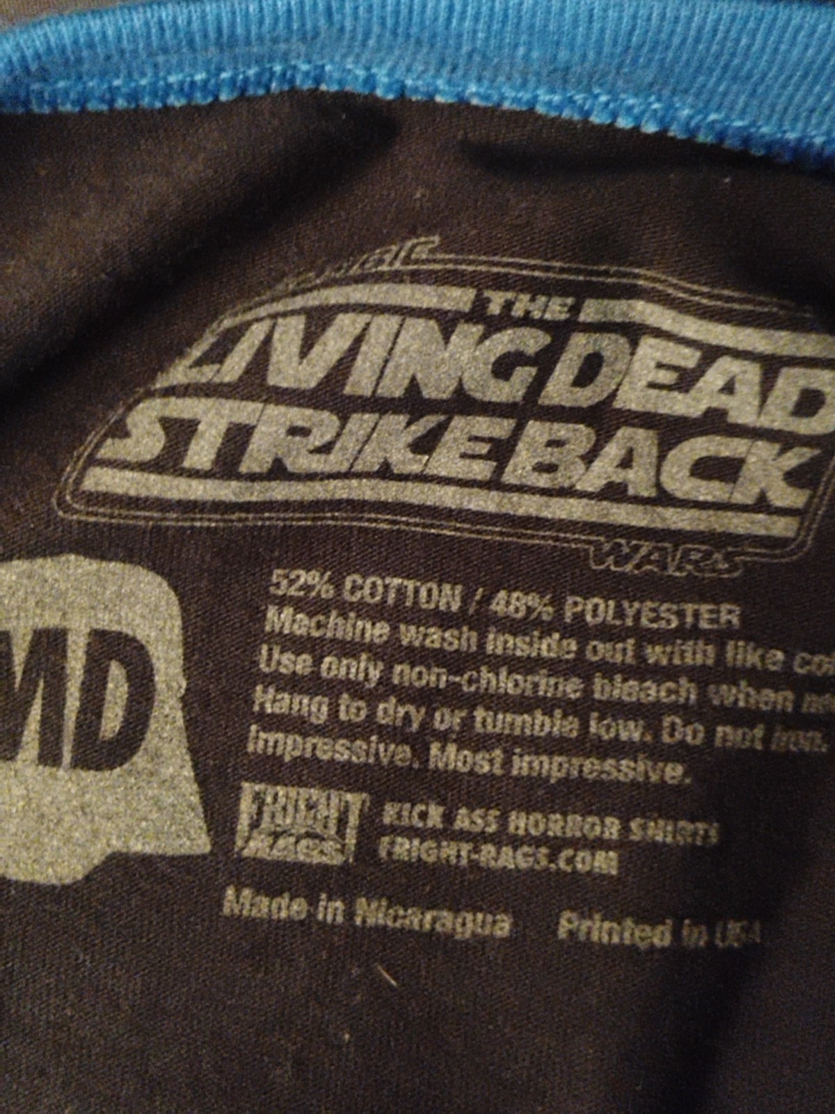 FRIGHT RAGS “Zombie Wars-The Living Dead Strike Back” M 3/4 Sleeve Band Tee gallery