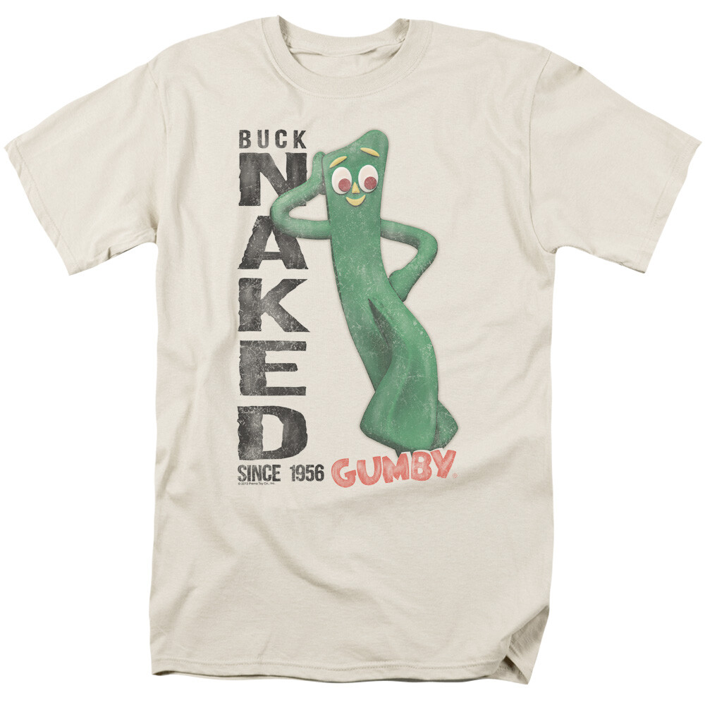 Gumby Buck Naked Licensed Adult T-Shirt gallery