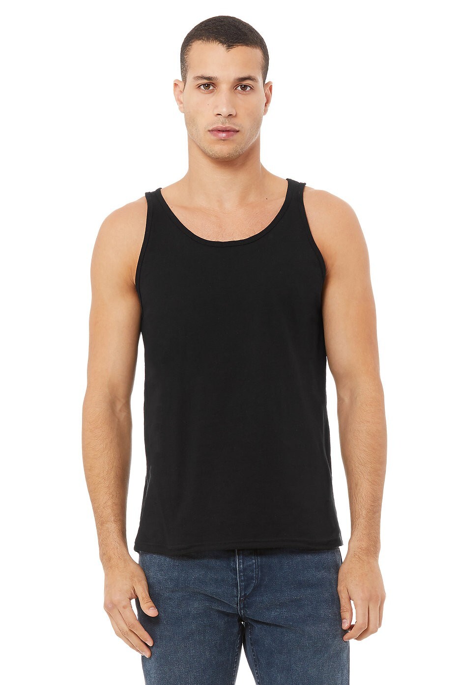 3 Pieces - BELLA + CANVAS 3480 Jersey Tank - Black gallery
