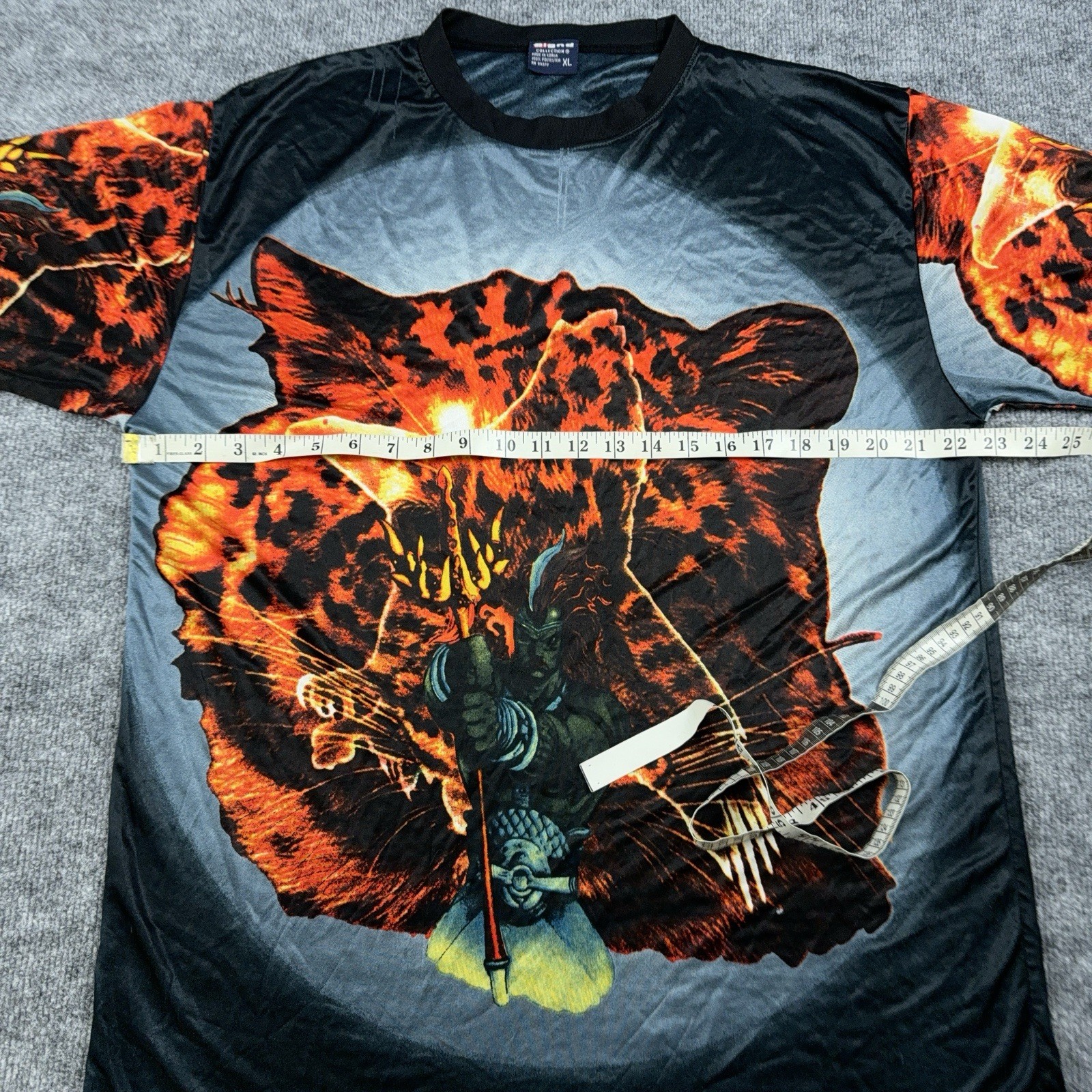 Vintage Bignd Men's XL Sheer Y2K 90's Dragon Slayer Anime Graphic T-Shirt gallery