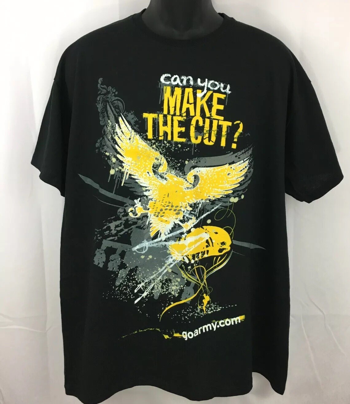 Can You Make The Cut US Army Military Mens Graphic Tshirt XL Black gallery