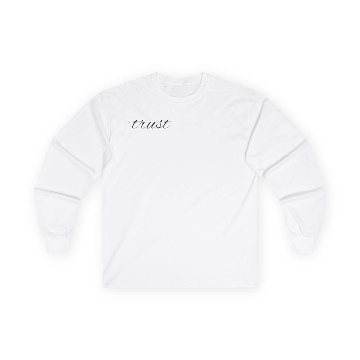 “Trust” Long Sleeve Sweatshirt Unisex Ultra Cotton Rosemary Shirt