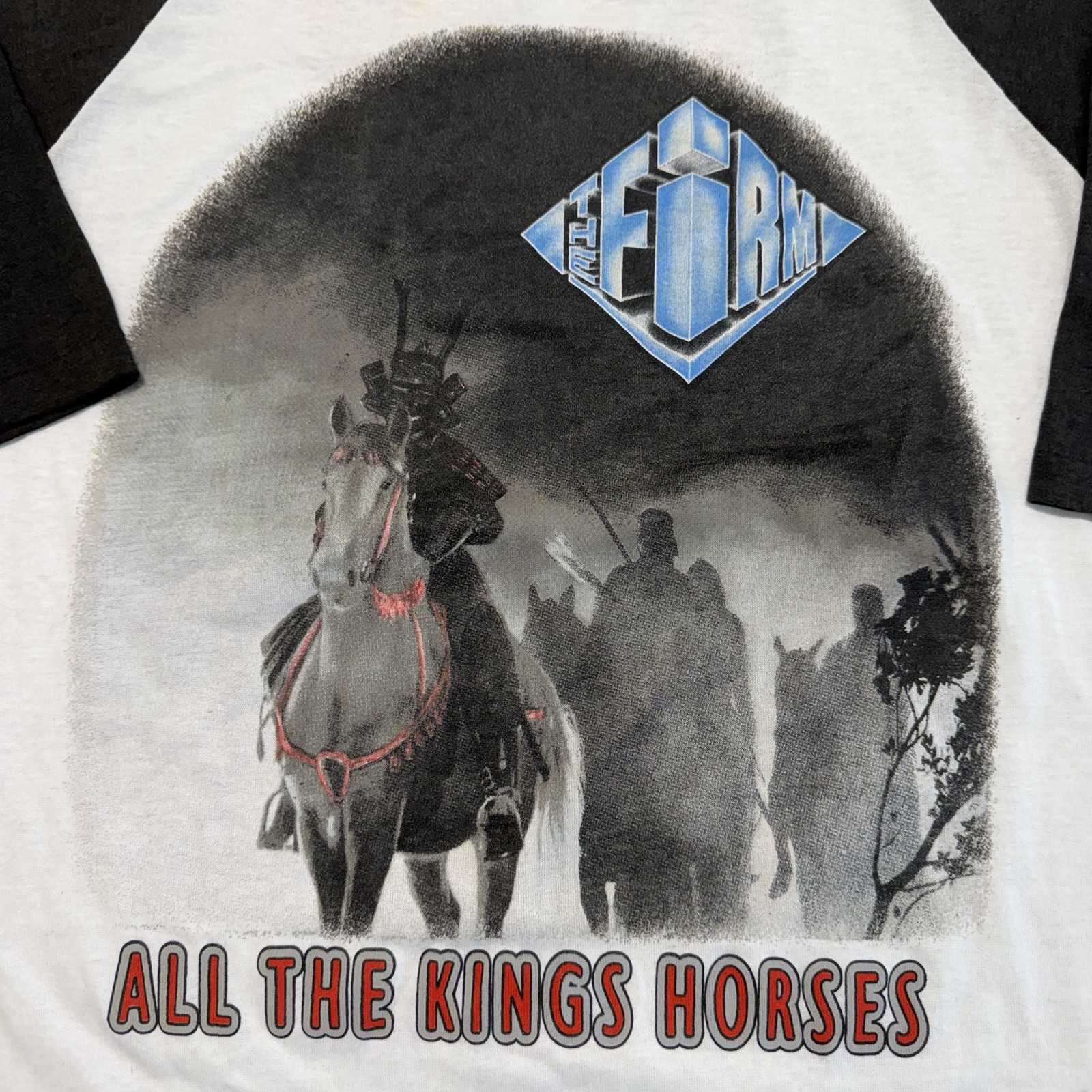 Vintage 80s The Firm Tour Raglan Shirt Jimmy Page Paul Rodgers Band Tee M gallery