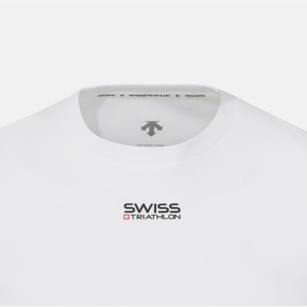 DESCENTE Swiss Triathlon Cooling Short-Sleeve T-shirt WHITE ASIAN FIT gallery