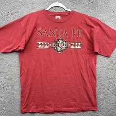 Santa Fe Vintage Prairie Mountain Single Stitch Shirt Mens XL Southwest USA Made