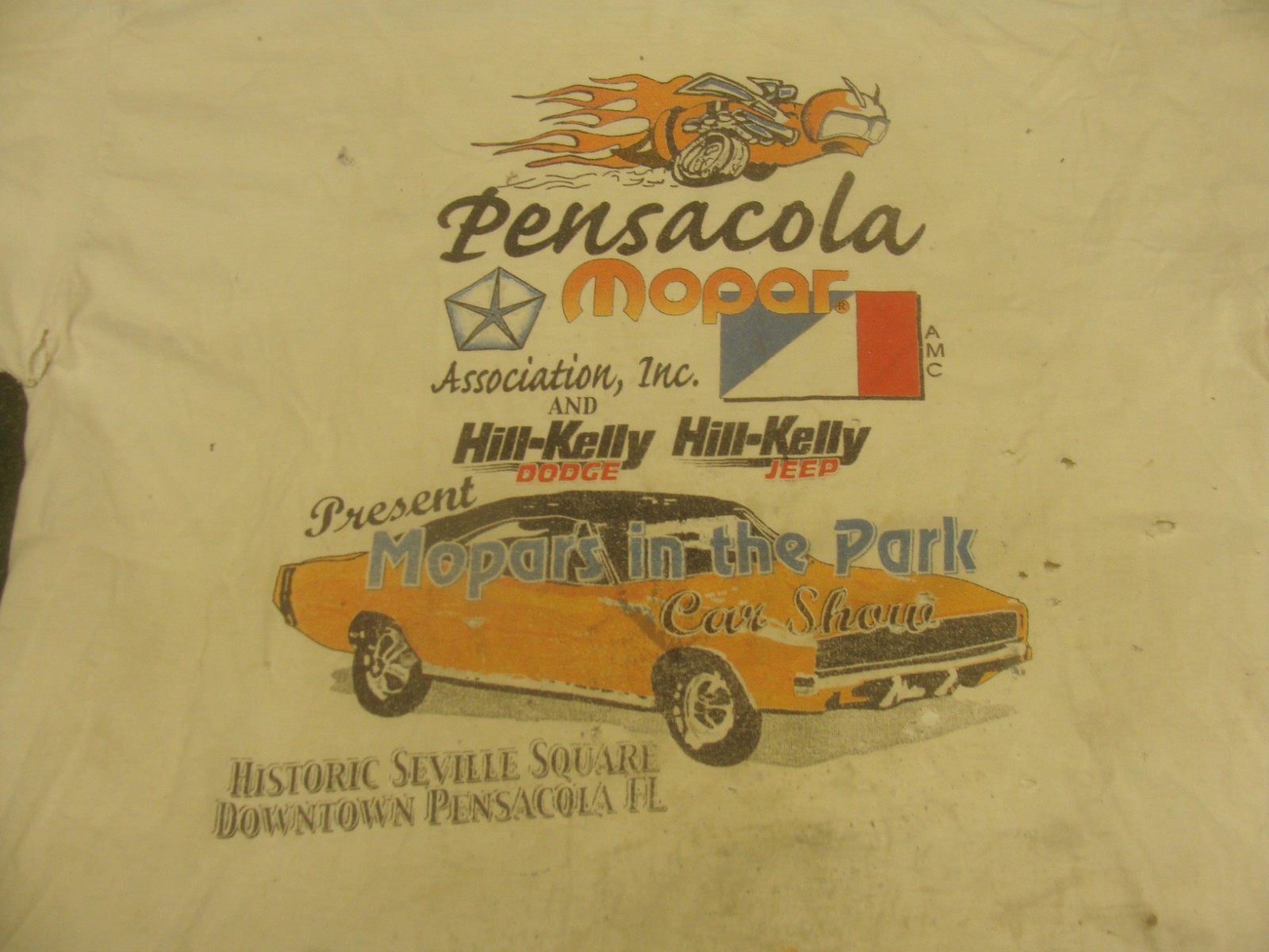 Mopar rare t shirt "Mopars in the Park" Pensacola Size: XL - read & see all gallery