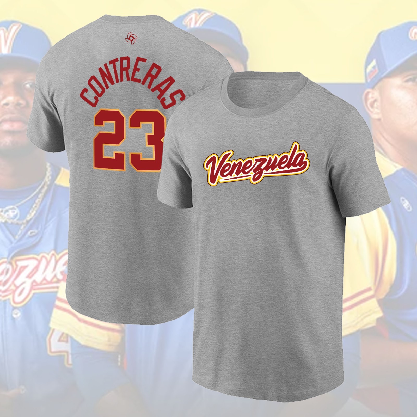SALE! William Contreras #23 Venezuela 2026 World Baseball Classic Name & Number gallery