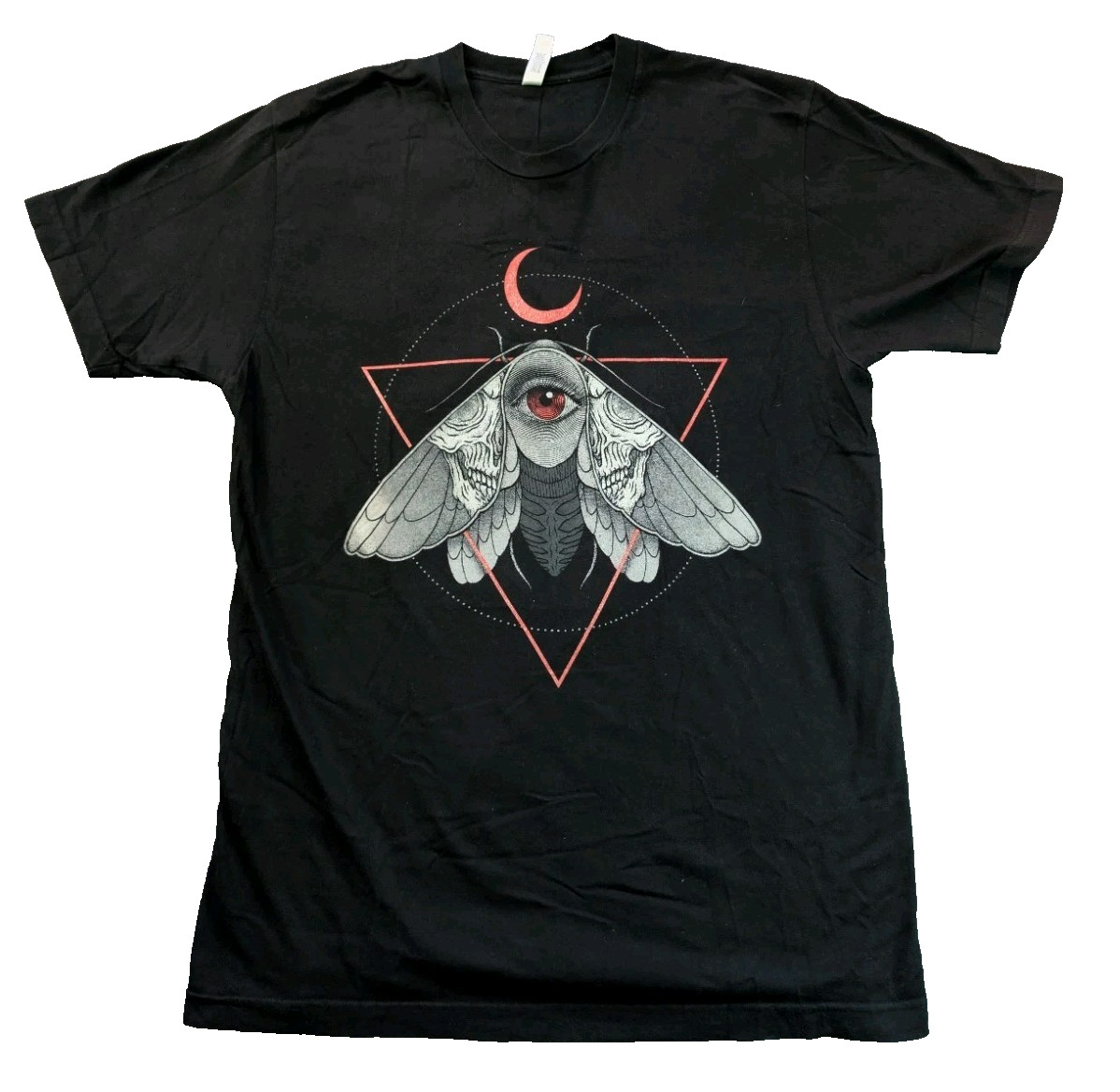 Occult Death Moth All Seeing Eye T Shirt Mens L Black Gothic Witch Grunge... gallery