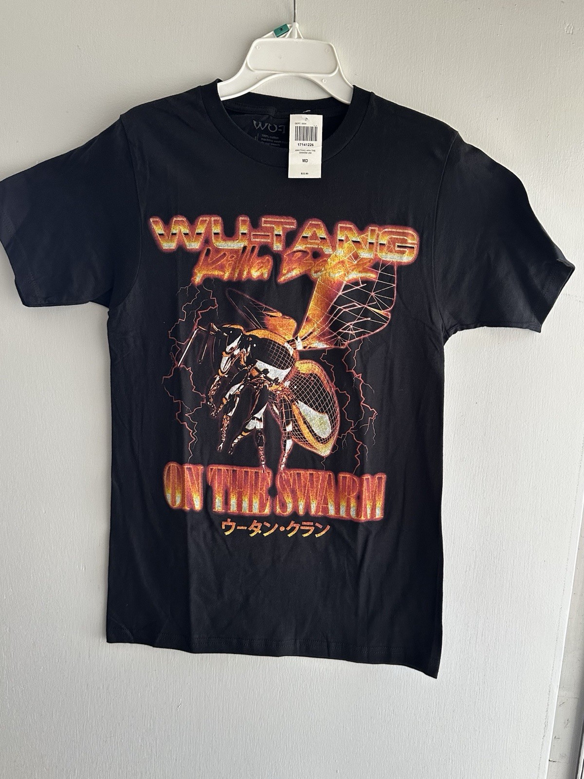 Hot Topic Wu Tang Clan Killer Bee Graphic Band Tee Shirt NWT Medium Black gallery