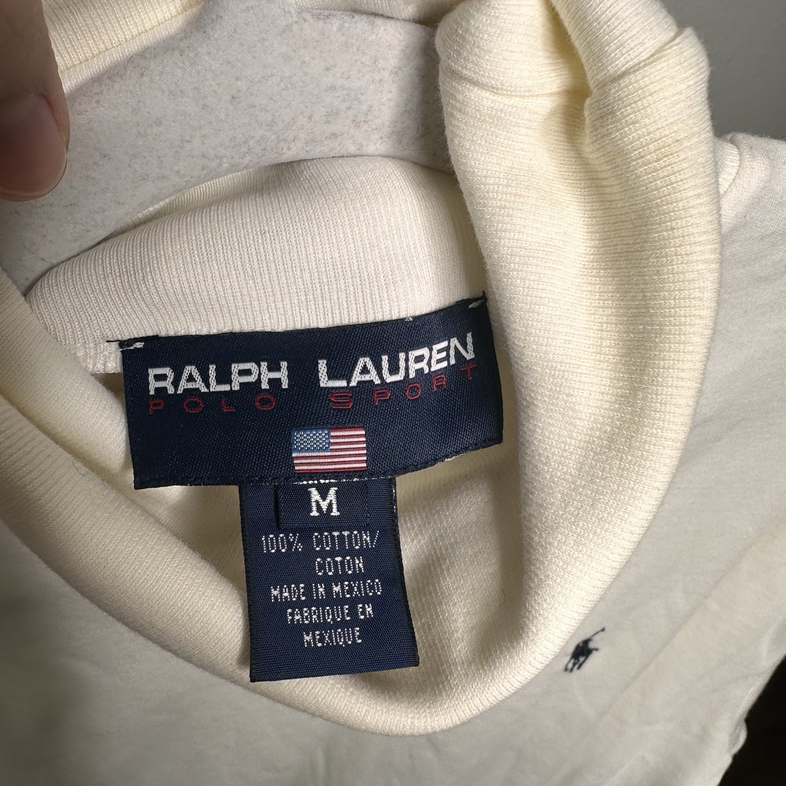 Polo Sport Ralph Lauren Turtle Neck Long Sleeve Vintage Shirt Size Medium Preppy gallery
