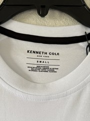 Kenneth Cole Small Mobility Knit T-Shirt White Super Soft $49