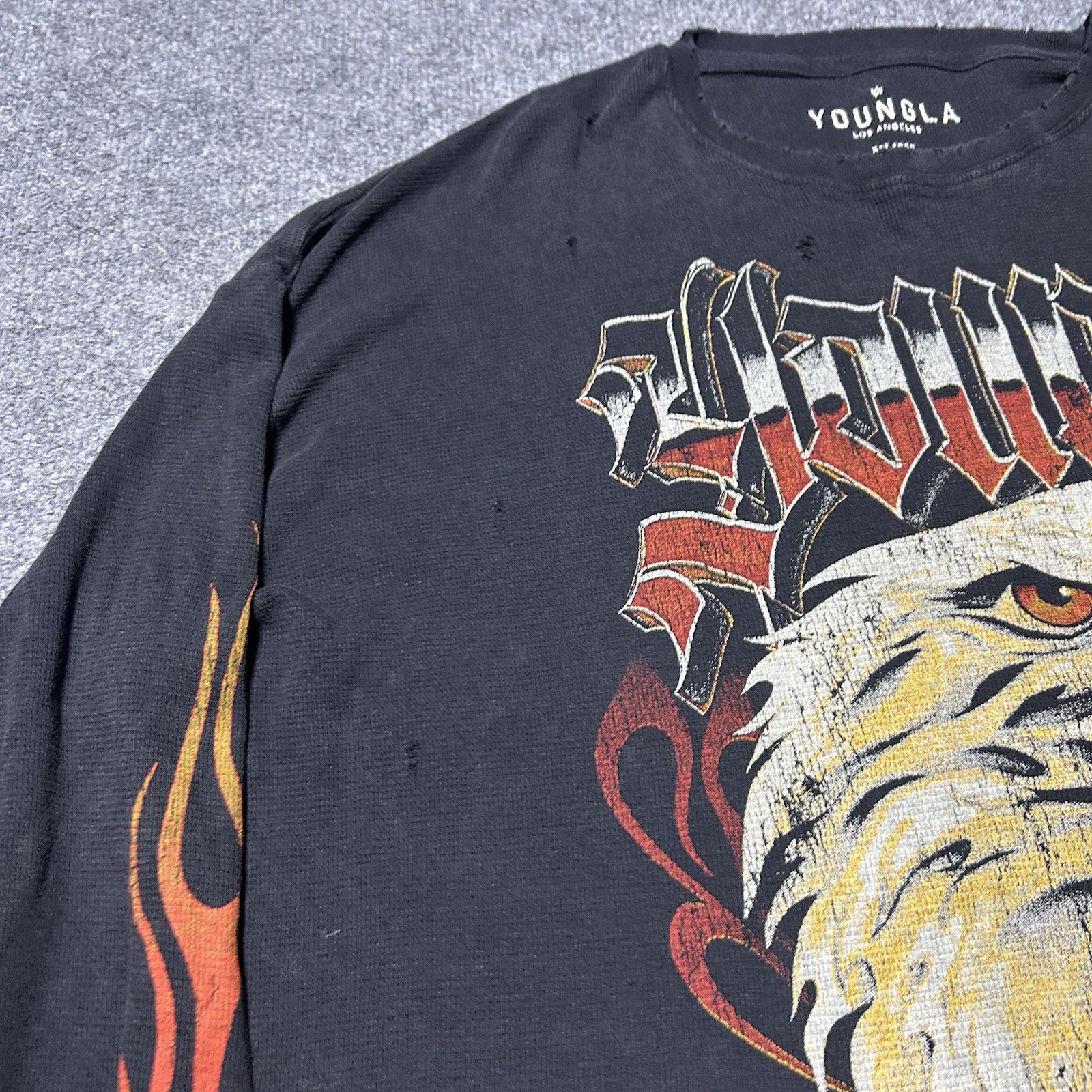 Young La Cars And Curls Trend Twins Thermal Collab Black Size Xl Distressed gallery