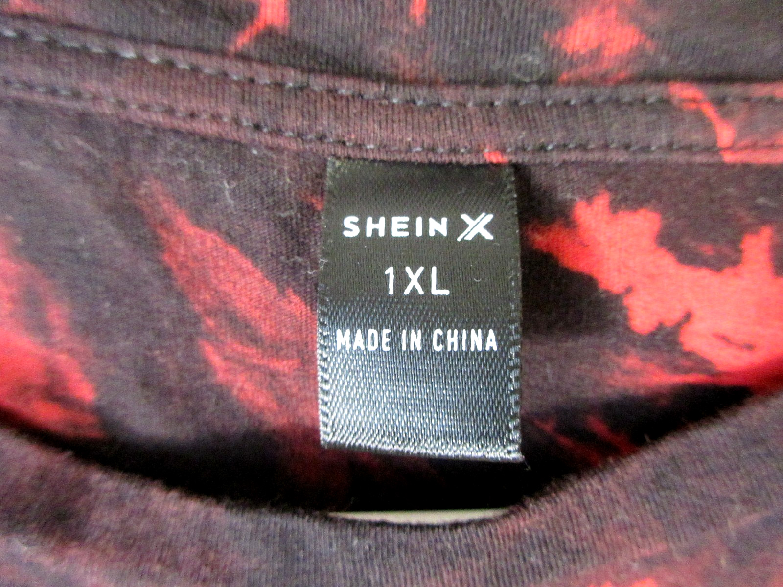 Shein Mens Crew Neck Staying Alive Graphic T-Shirt Tie Dye Print Size 1XL Black gallery