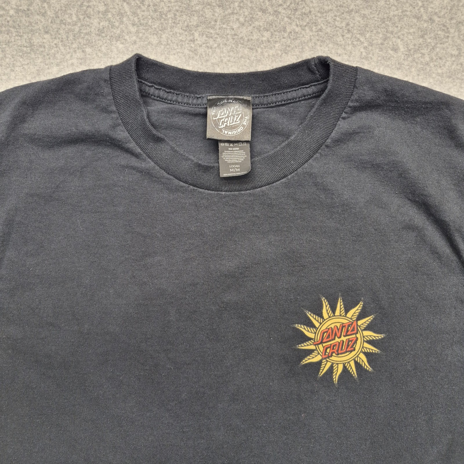 Santa Cruz Skateboards Shirt Mens Medium Black Graphic Tarot Card Sun Crew Neck gallery