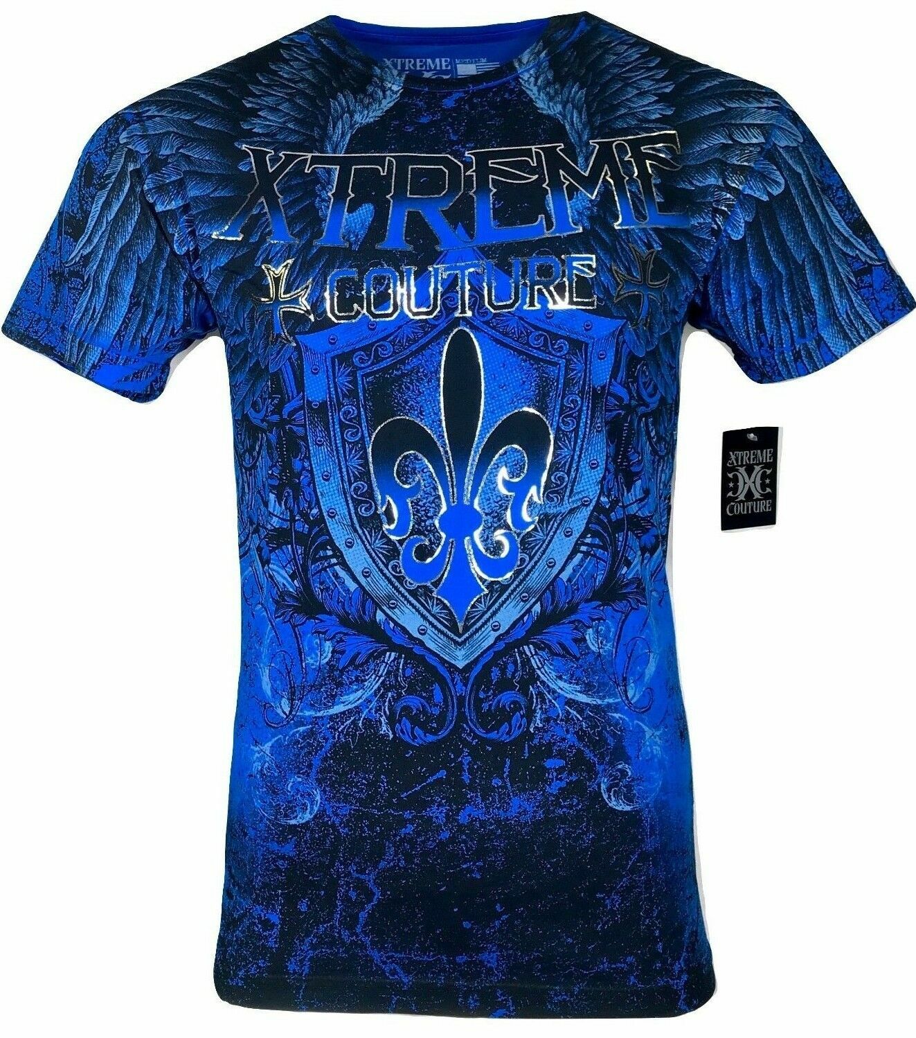 Xtreme Couture Affliction Men's T-Shirt COBU SMITHSONIAN Blue Tattoo Biker S-5XL gallery