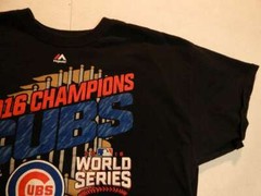 Chicago Cubs MLB 2016 Champions Authentic Collection Majestic Mens Black XL