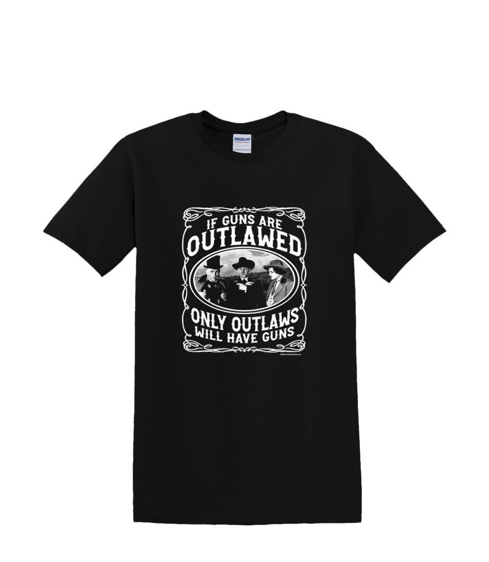 T-Shirt S to 2XL 3XL - THREE STOOGES OUTLAWS - HUMOR FUNNY MOE CURLY SHEMP LARRY gallery