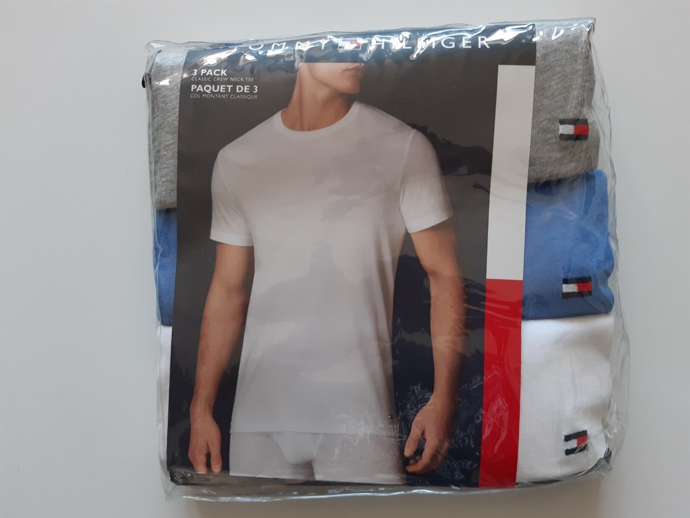 Tommy Hilfiger 3er-Pack T-Shirts Baumwolle Essential Crew Neck- Ausschnitt