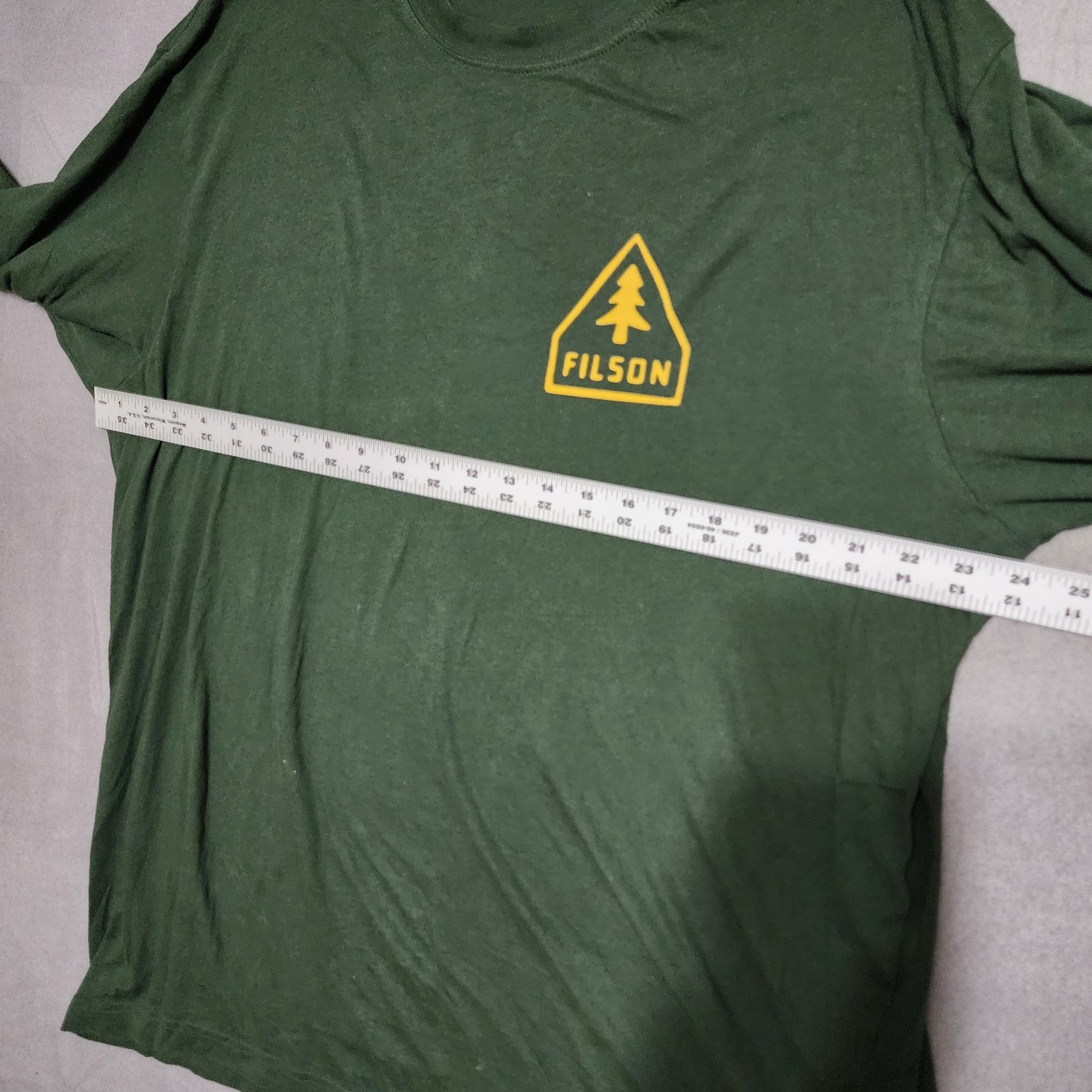 CC Filson T-Shirt Men's XL Green Ranger Graphic Long Sleeve Graphic Tee Crewneck gallery
