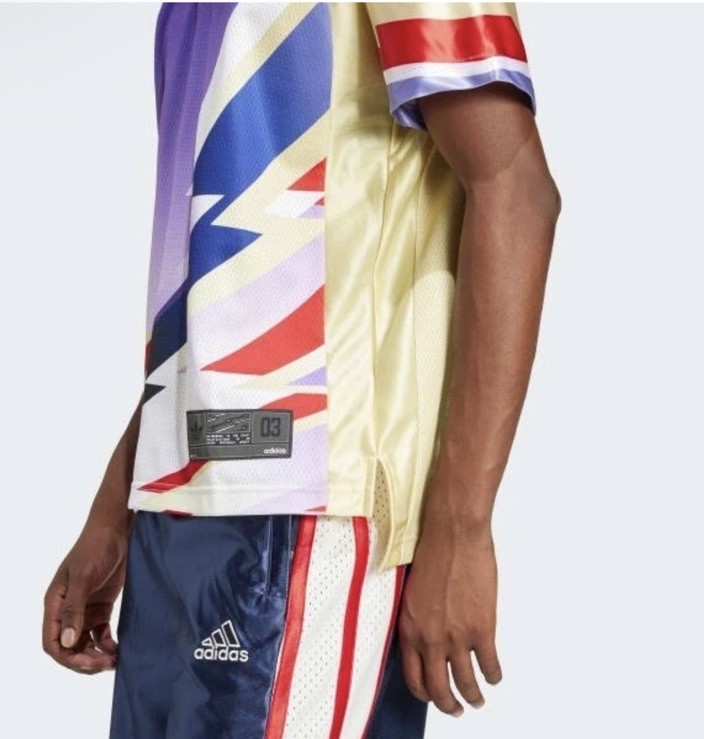 Mens Adidas Adilenium Season 3 Team Jersey Size Medium Powder Yellow JX1700 Rare gallery