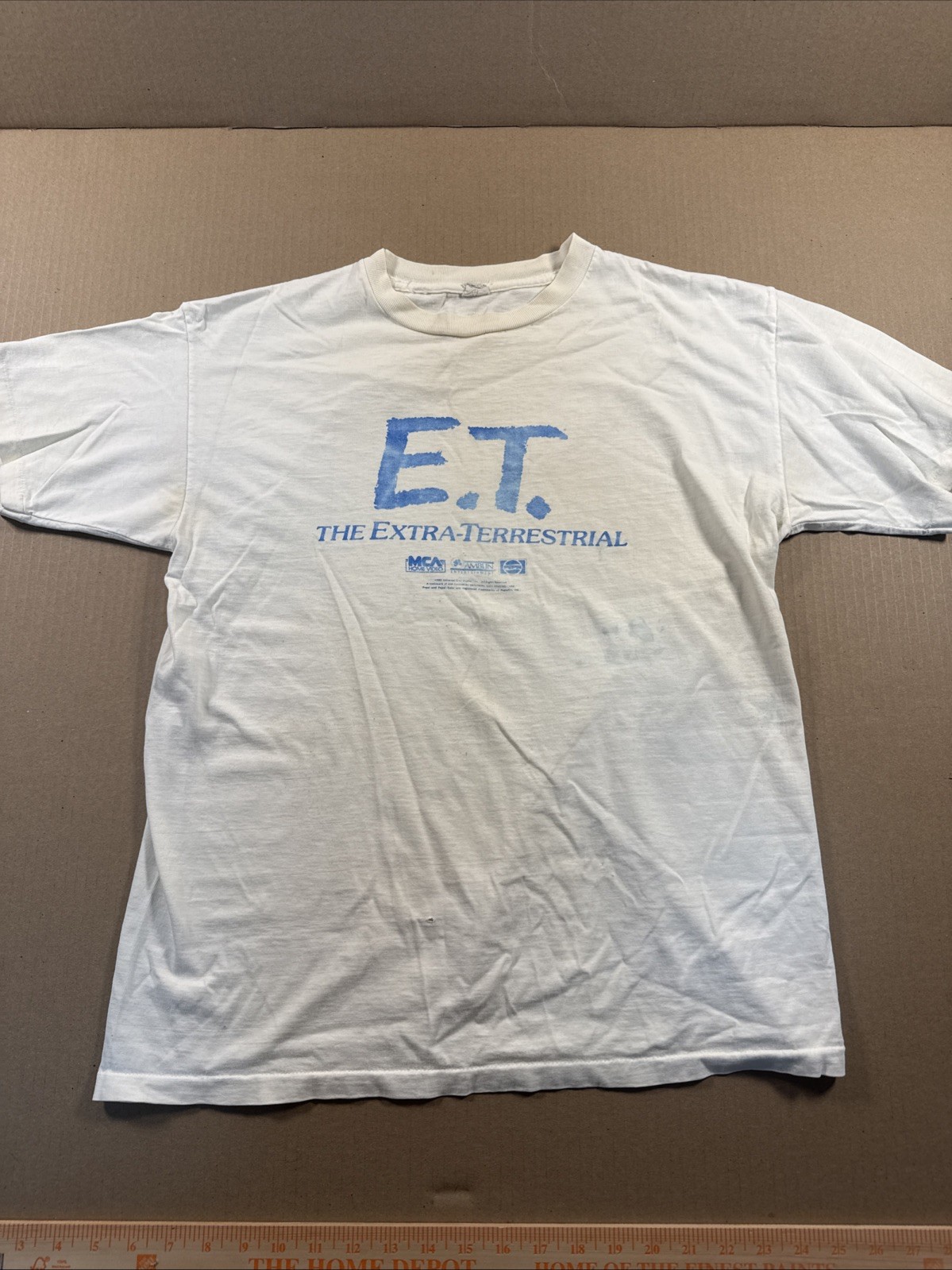 E.T. Extra Terrestrial Movie Promo T-shirt 1982, Single Stitch, See Measurement
