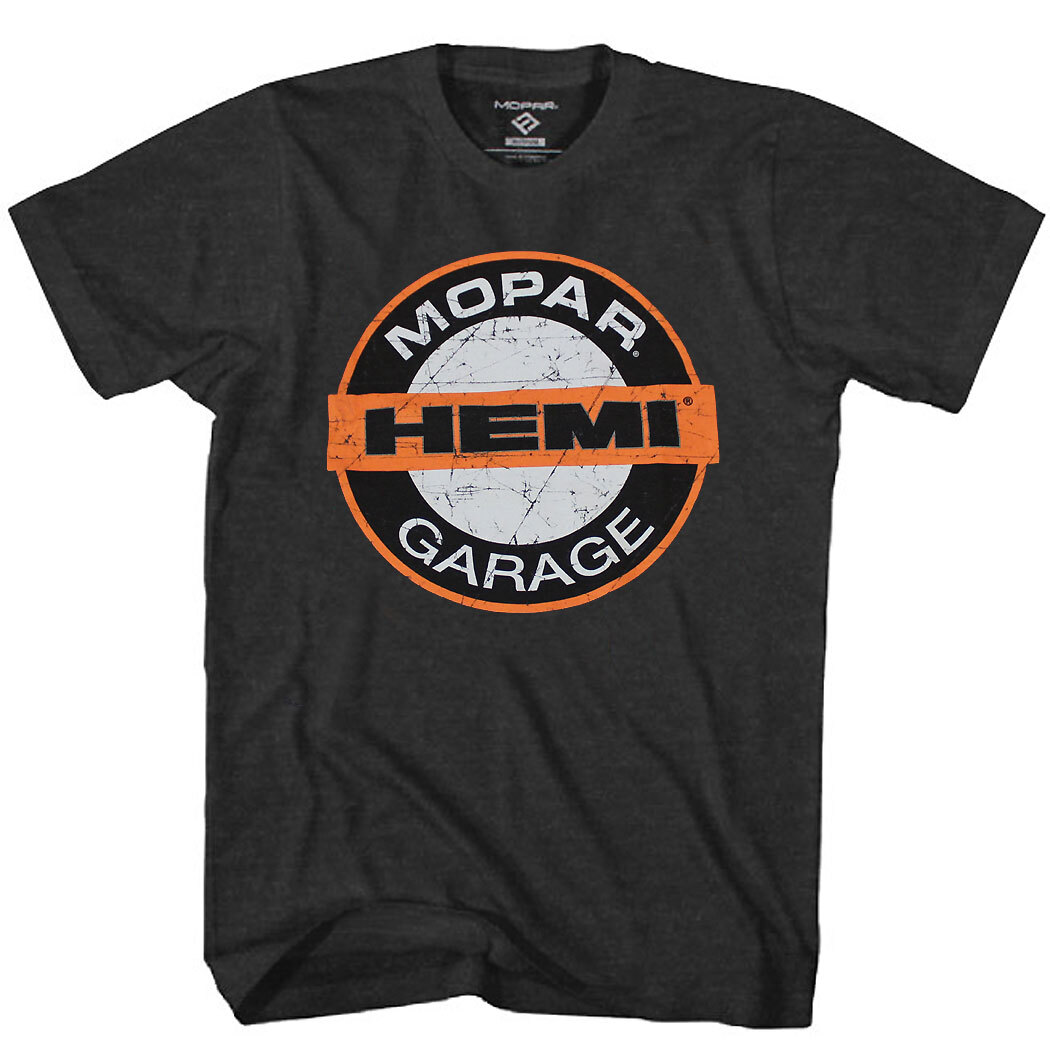 Mopar Hemi Garage Distressed Logo T-Shirt gallery