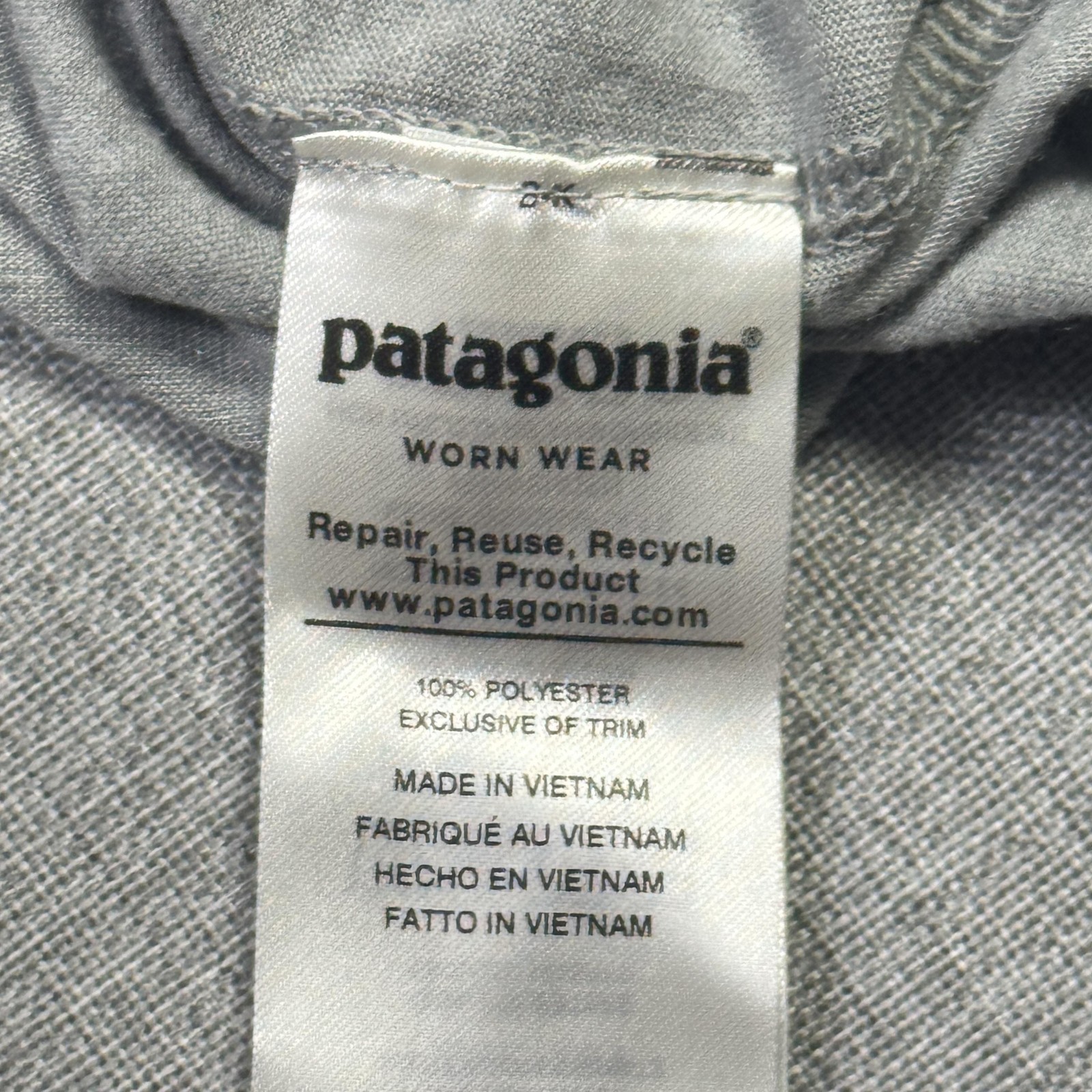 Patagonia Capilene Cool Trail T-Shirt Mens Large Gray Polyester Lightweight gallery