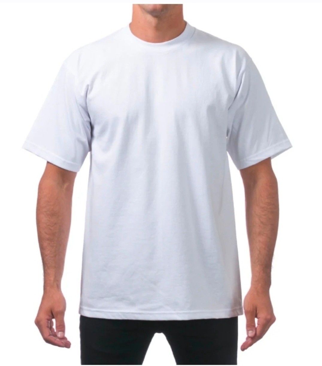 PROCLUB MENS HEAVYWEIGHT SHORT SLEEVE T SHIRT PRO CLUB PLAIN TEE SHIRT M - L gallery