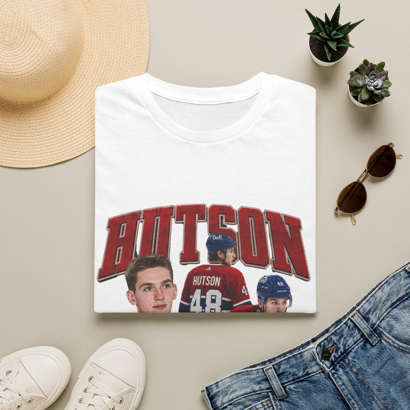 Lane Hutson Hockey Players T-Shirt | Retro Hockey Jersey Design