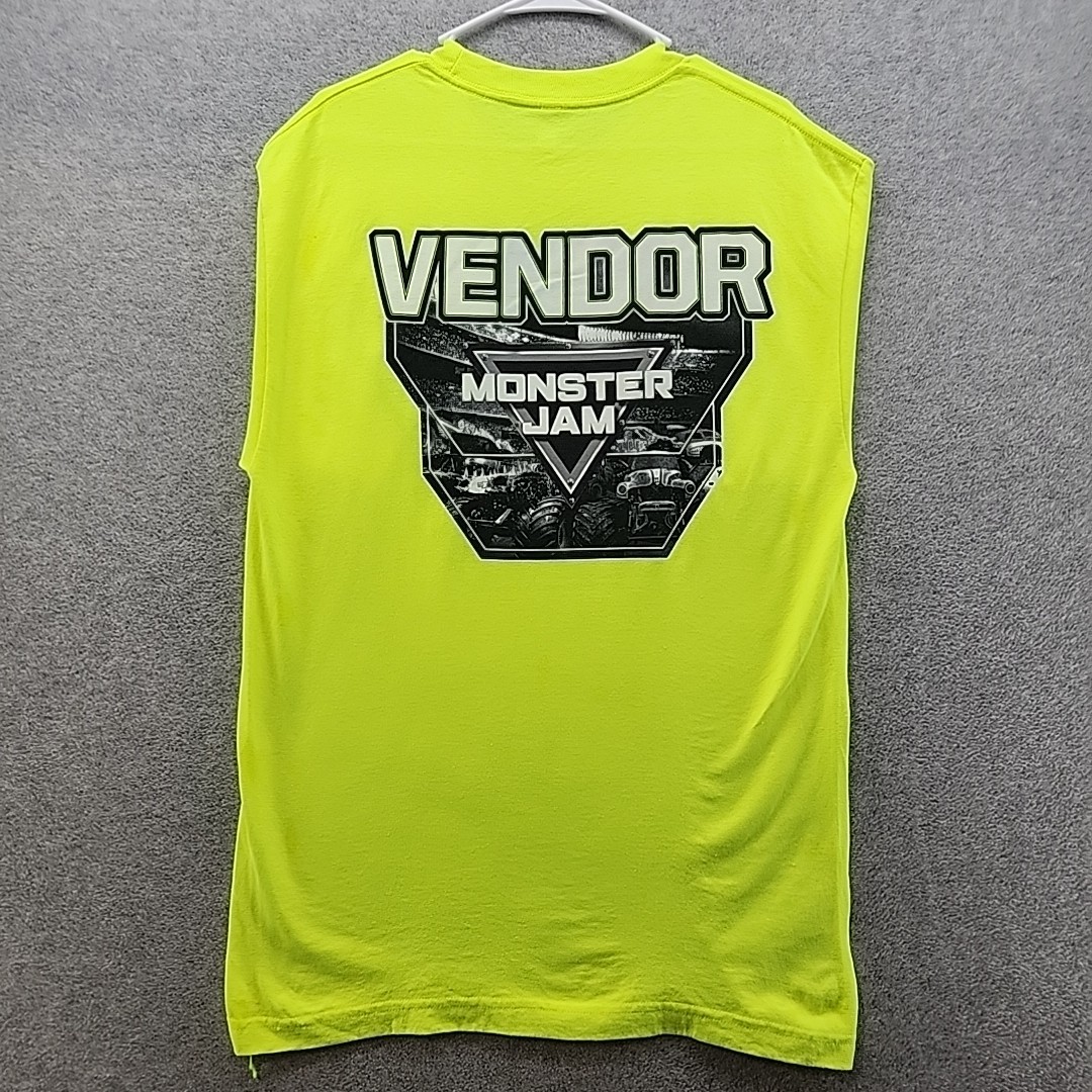 Alstyle Athleticwear Mens Monster Jam Vendor T Shirt Large Yellow Monster Trucks gallery
