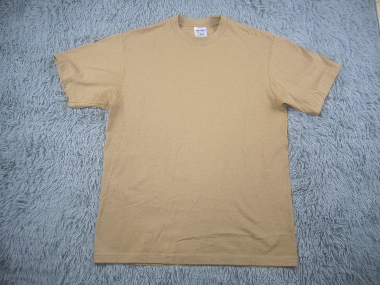 Shaka Wear Shirt Mens Large Tan Streetwear Super Max Heavy Cotton Short Sleeve