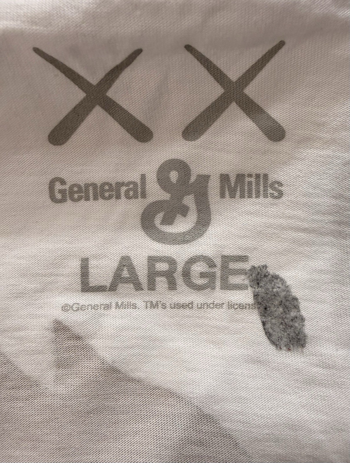 Kaws x General Mills Count Chocula Men’s L White Graphic Logo Tee Crew Neck gallery