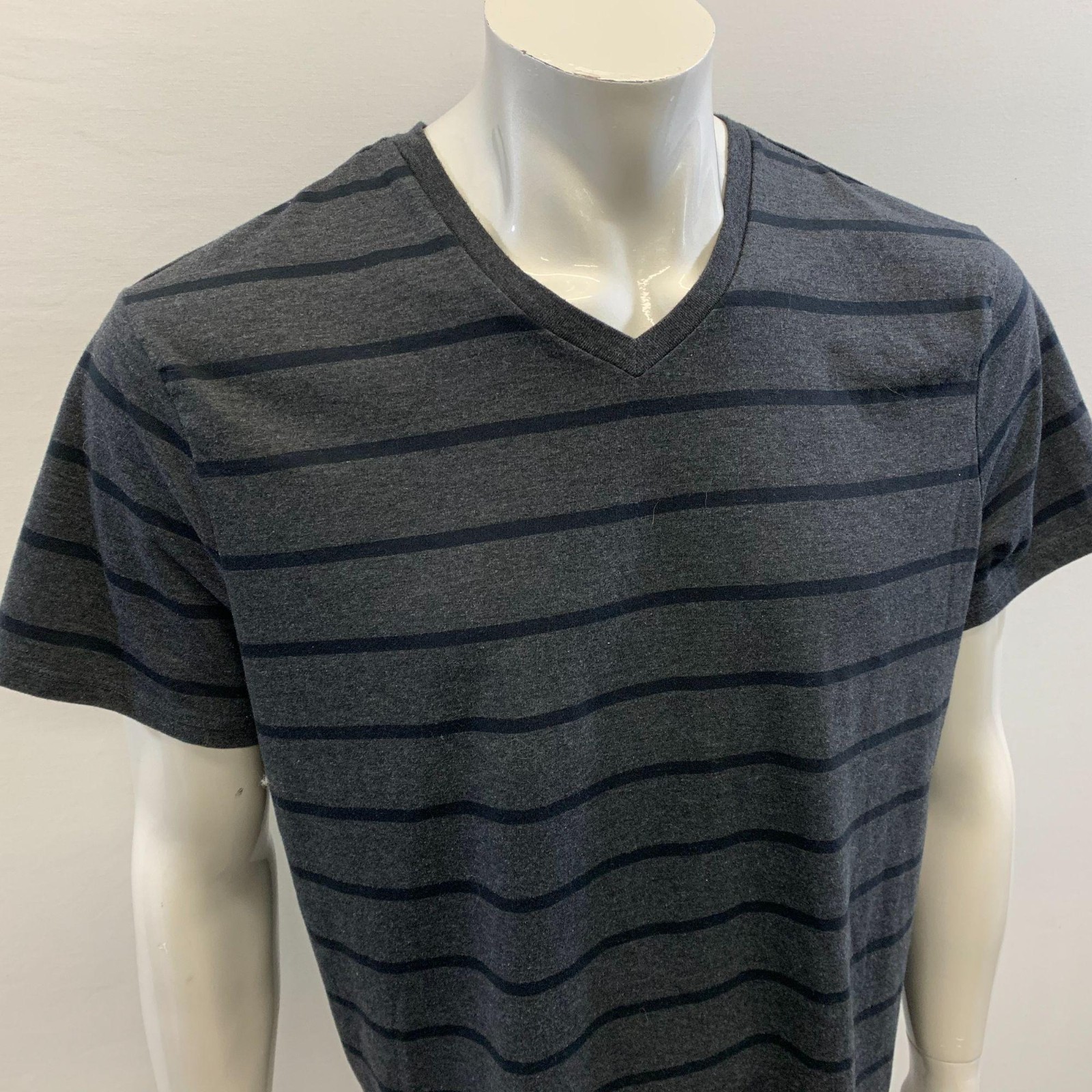 Distillery Apparel Second to none Grey striped Men's Slim Fit Size XL Polyester gallery