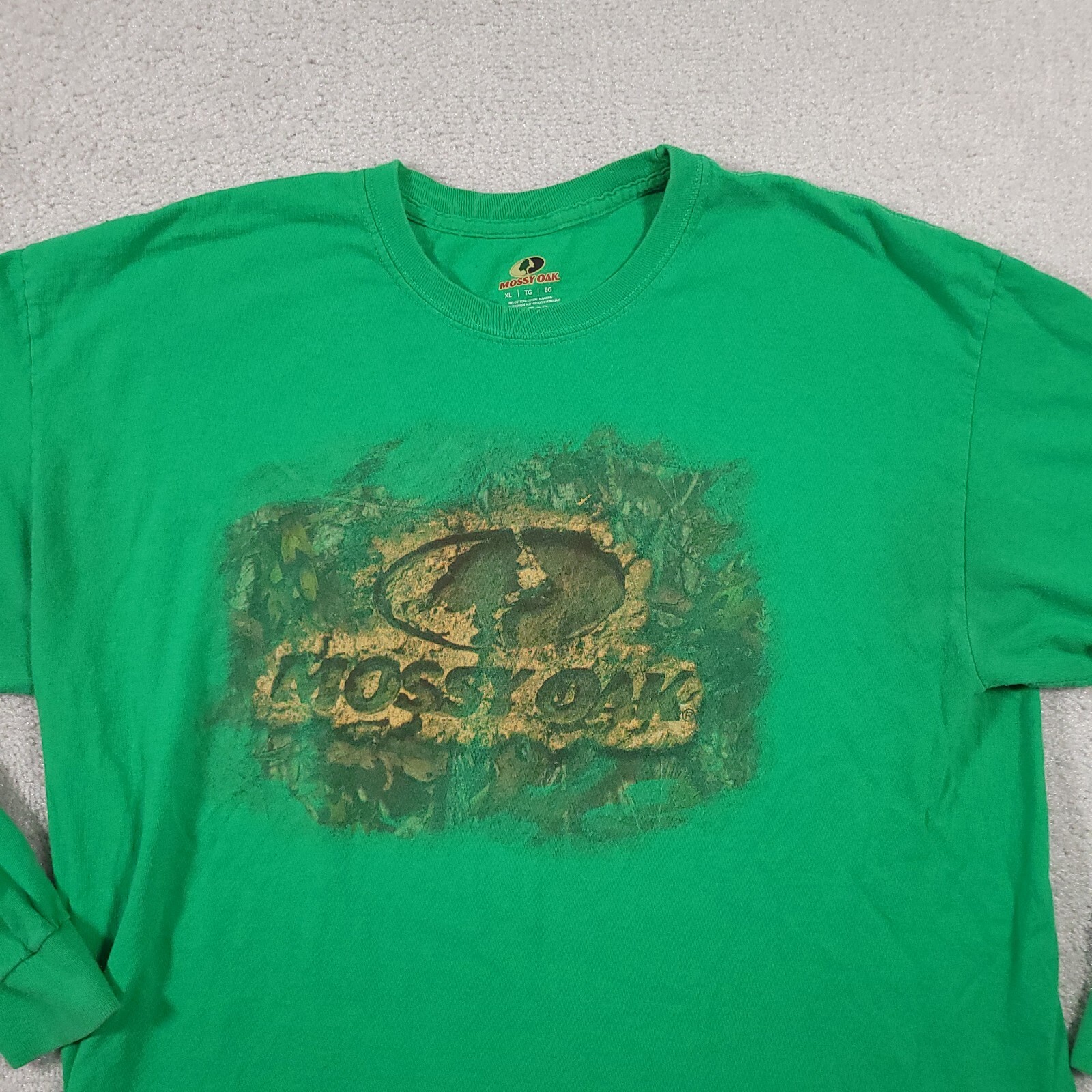 Mossy Oak T Shirt Mens XL Green Long Sleeve Graphic Tee Casual Outdoors Crewneck gallery