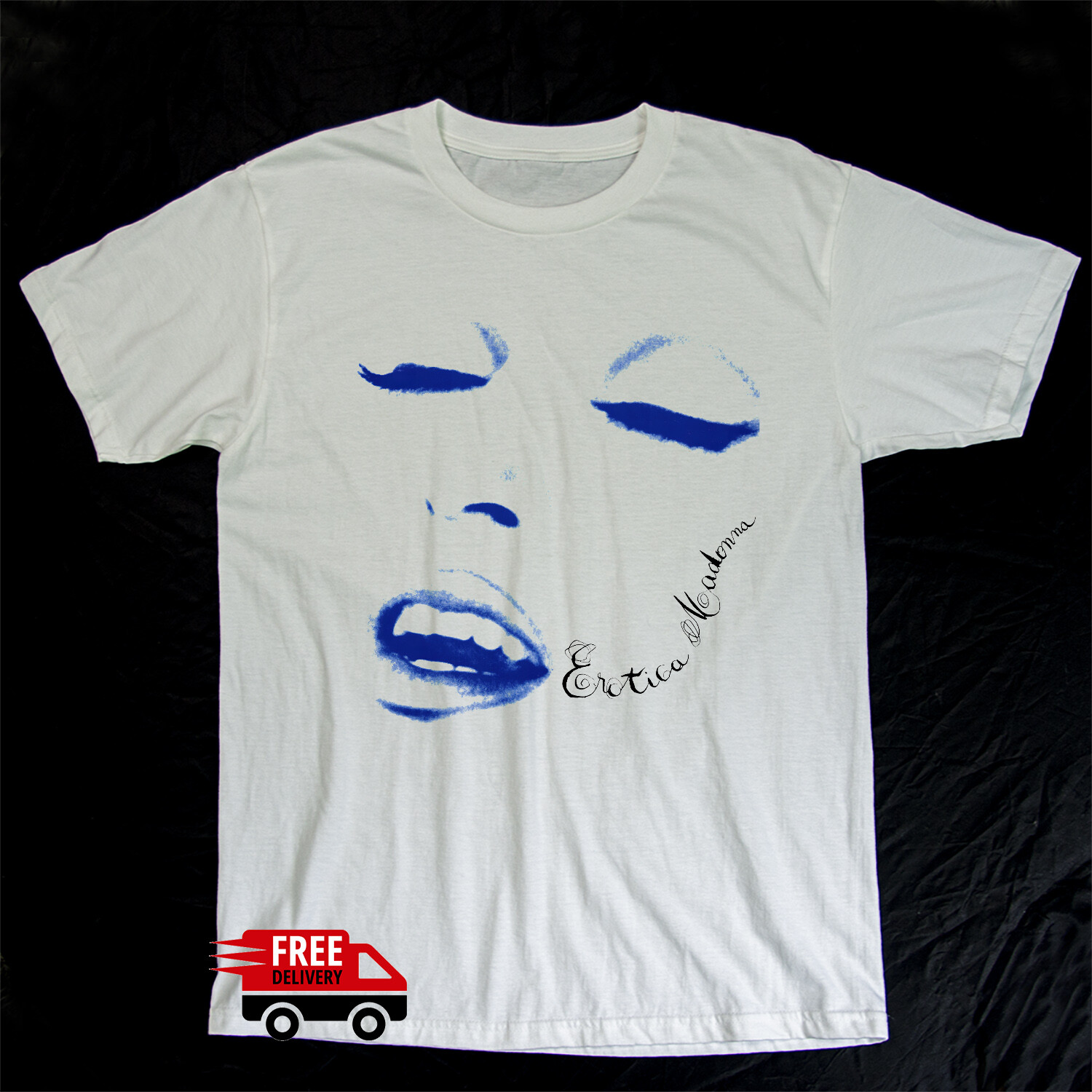 Madonna - Erotica White Unisex T-shirt Full Size S-5XL Free Shipping gallery