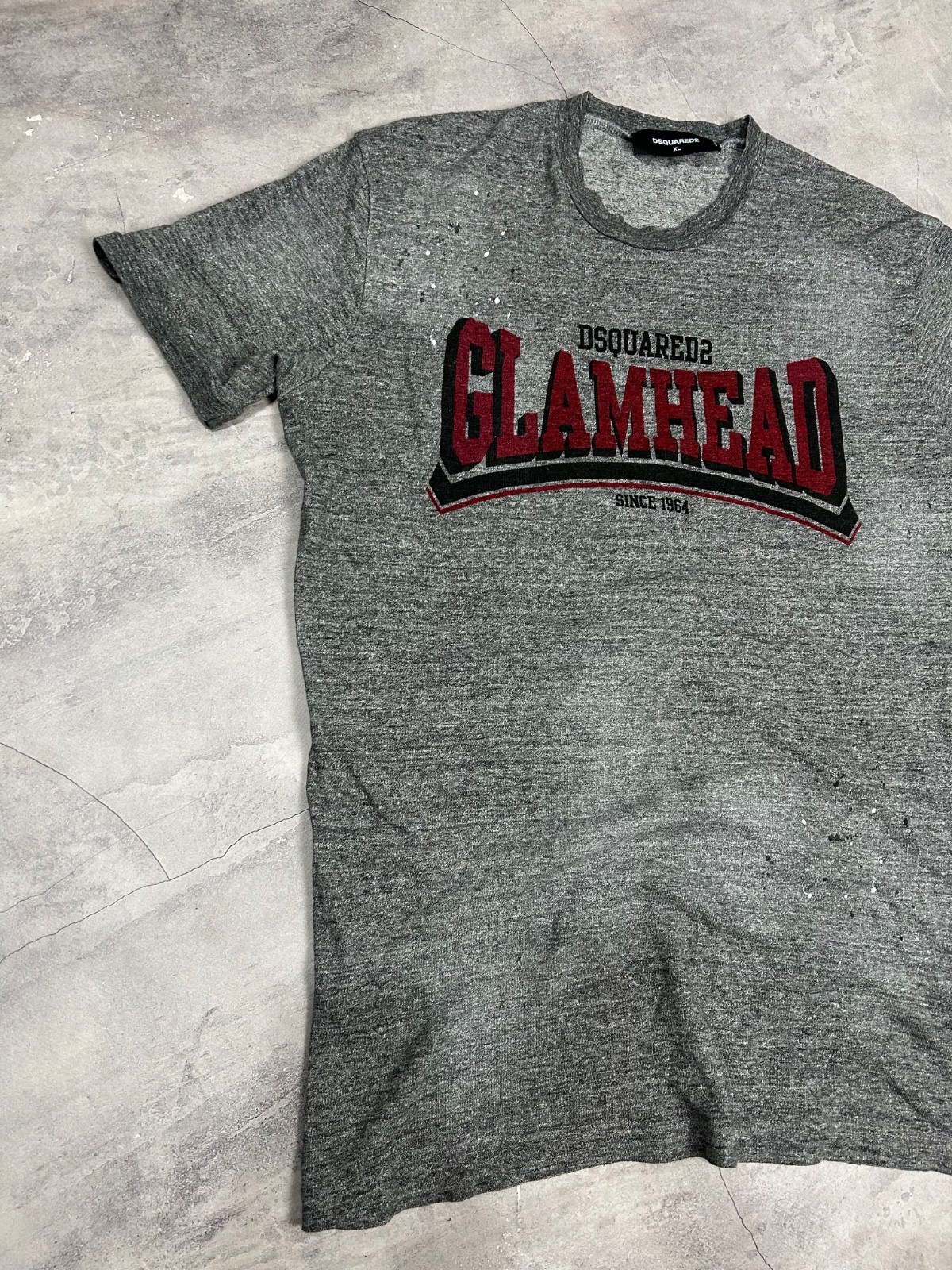 Dsqured2 Glamhead melange cotton stained Tee Size XL gallery