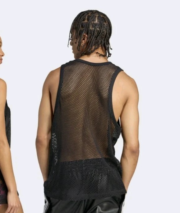 Sold Out ! adidas x Jeremy Scott 90s House Music Mesh Tank Top Tee S Small Nwt gallery