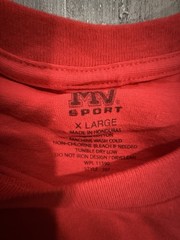 USMC “MARINES – EARNED NEVER GIVEN” Red T-Shirt – Size XL – by MV Sport – NWT!