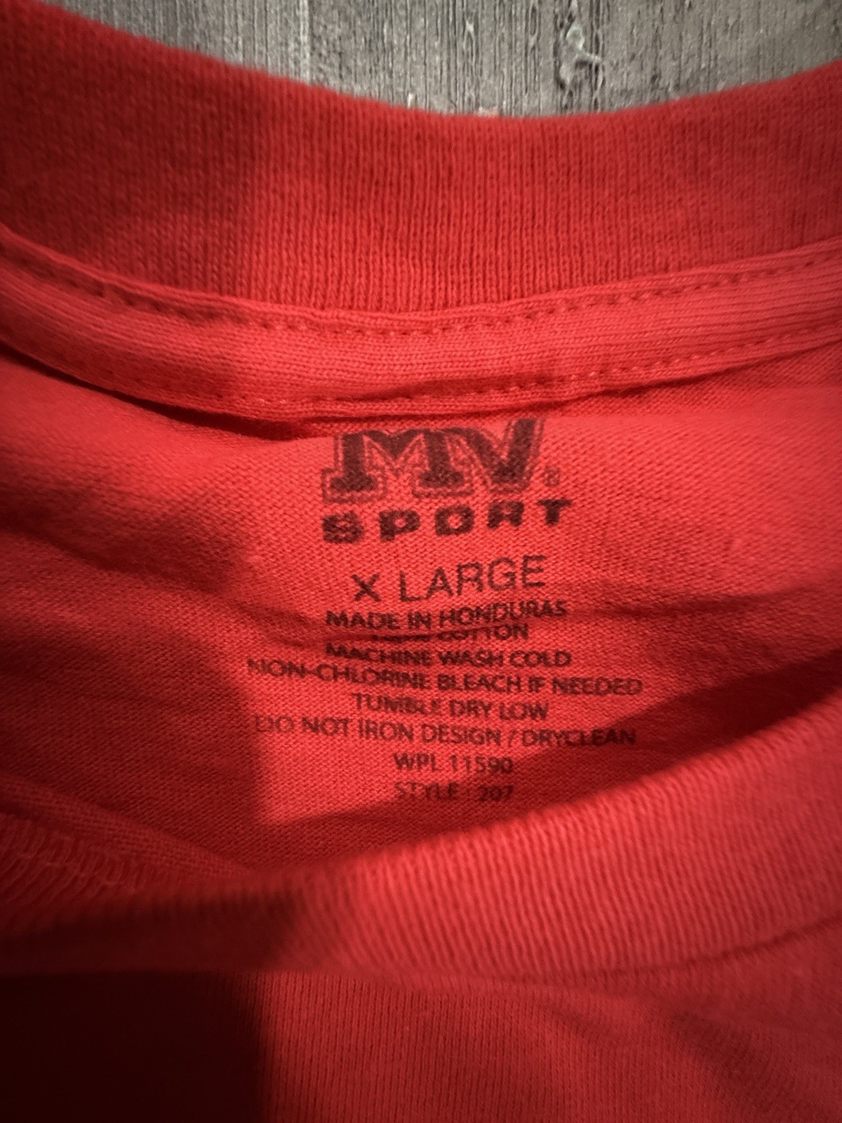 USMC “MARINES - EARNED NEVER GIVEN” Red T-Shirt - Size XL - by MV Sport - NWT! gallery