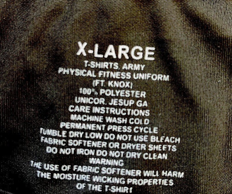 US Army T-Shirt Men's Size XL Black Physical Fitness Uniform FT Knox gallery
