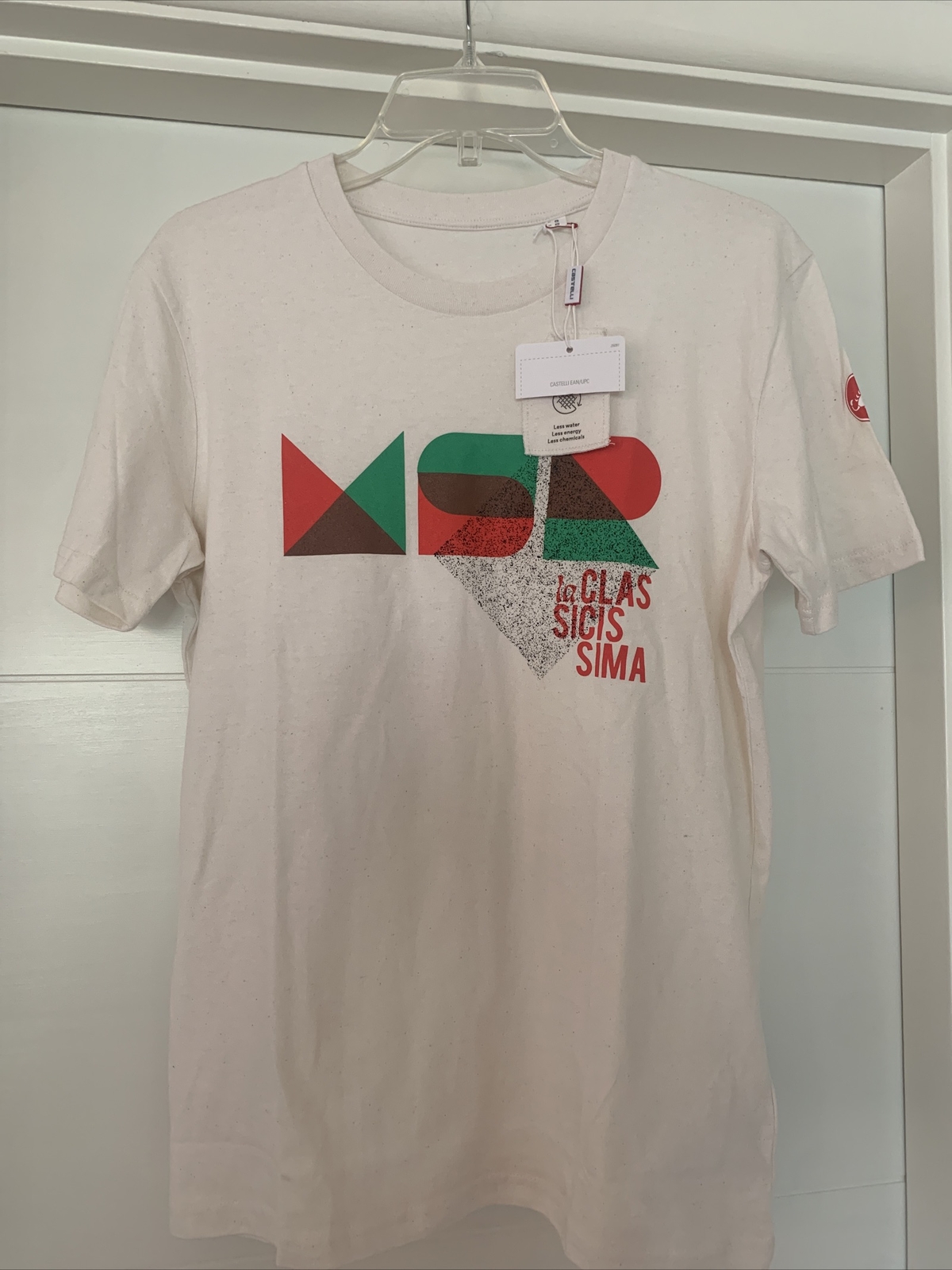 NWT CASTELLI Graphic Cotton T-Shirt La Clas Sicis Sima-EU S US XS gallery