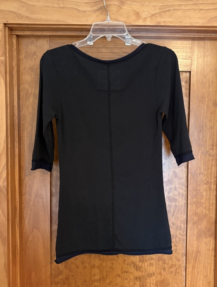 Alabama Chanin Scoop neck, 3/4 sleeve Shirt, Women’s Medium gallery