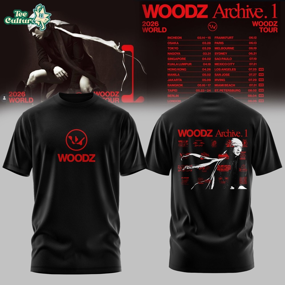 W0odz World Tour ‘Archive. 1’ Shirt 2-sided gallery