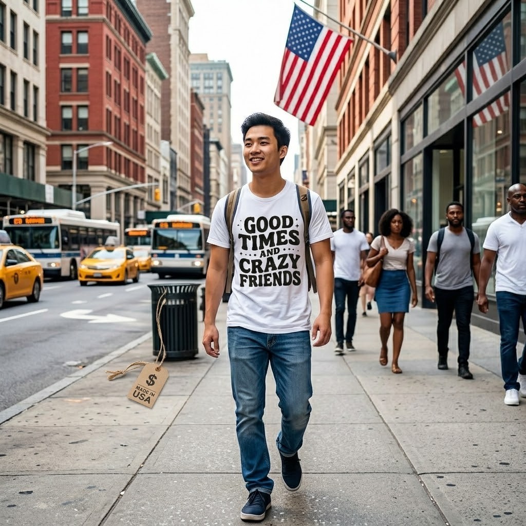 Good Times and Crazy Friends T-Shirt - Retro Graphic Tee for Men and Women gallery