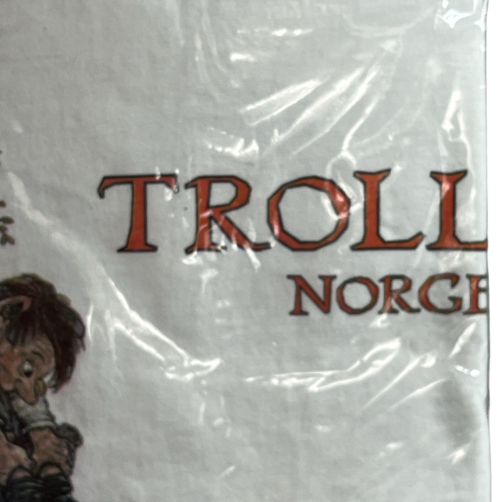 Vntg NyForm Trolls T-Shirt 100% Hurricane Cotton NIP Size 4/6 Norway Early 1990s gallery