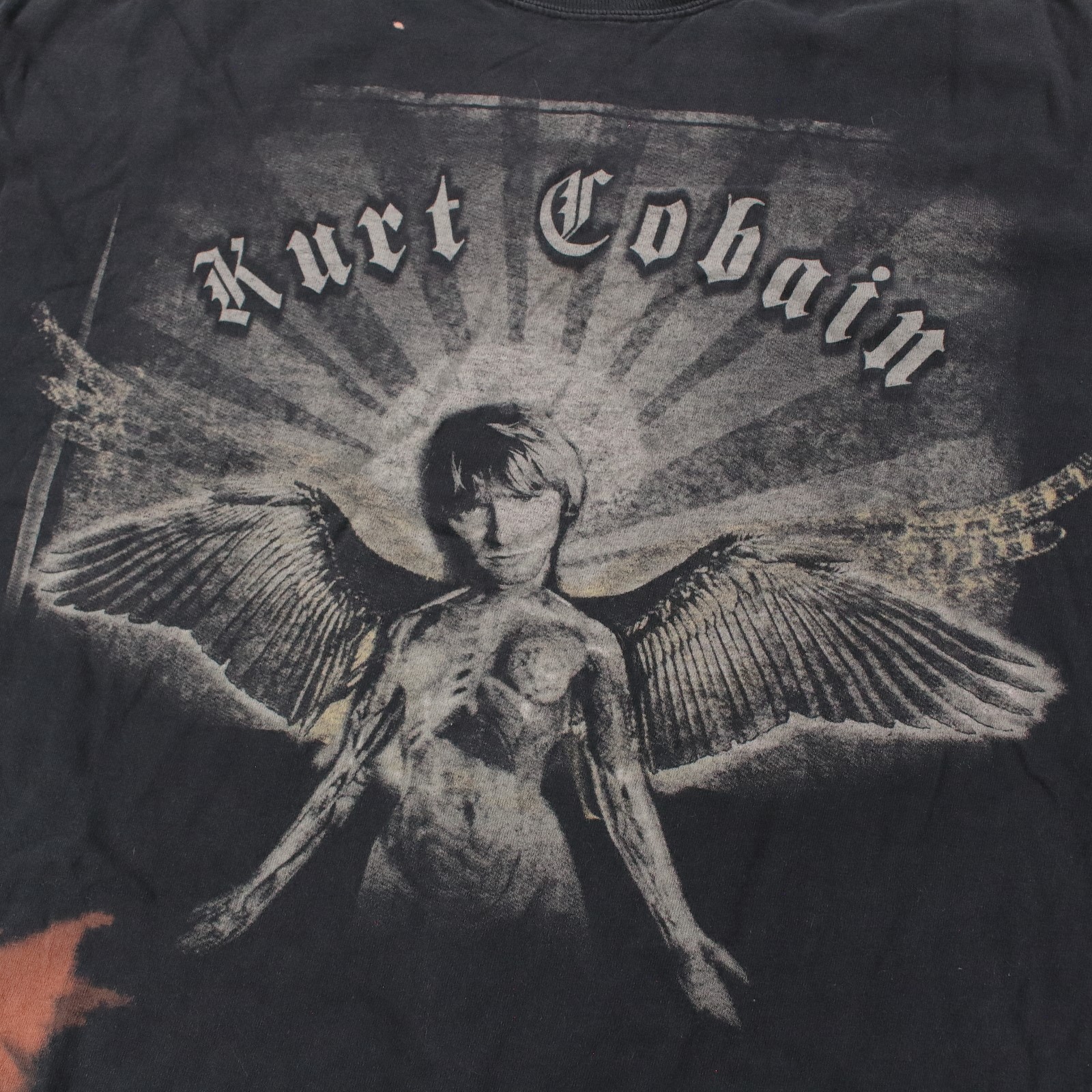 vtg Kurt Cobain angel wings memorial t-shirt XL y2k 90s nirvana grunge band tee gallery