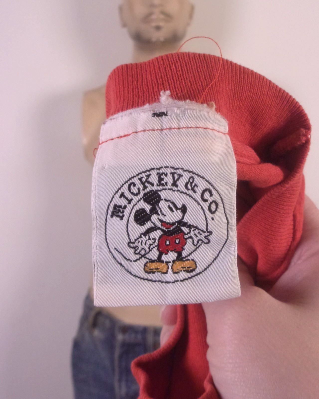 vintage 80s 90s Disney Mickey & Co Mickey Mouse T-Shirt Pie Eye OSFA gallery