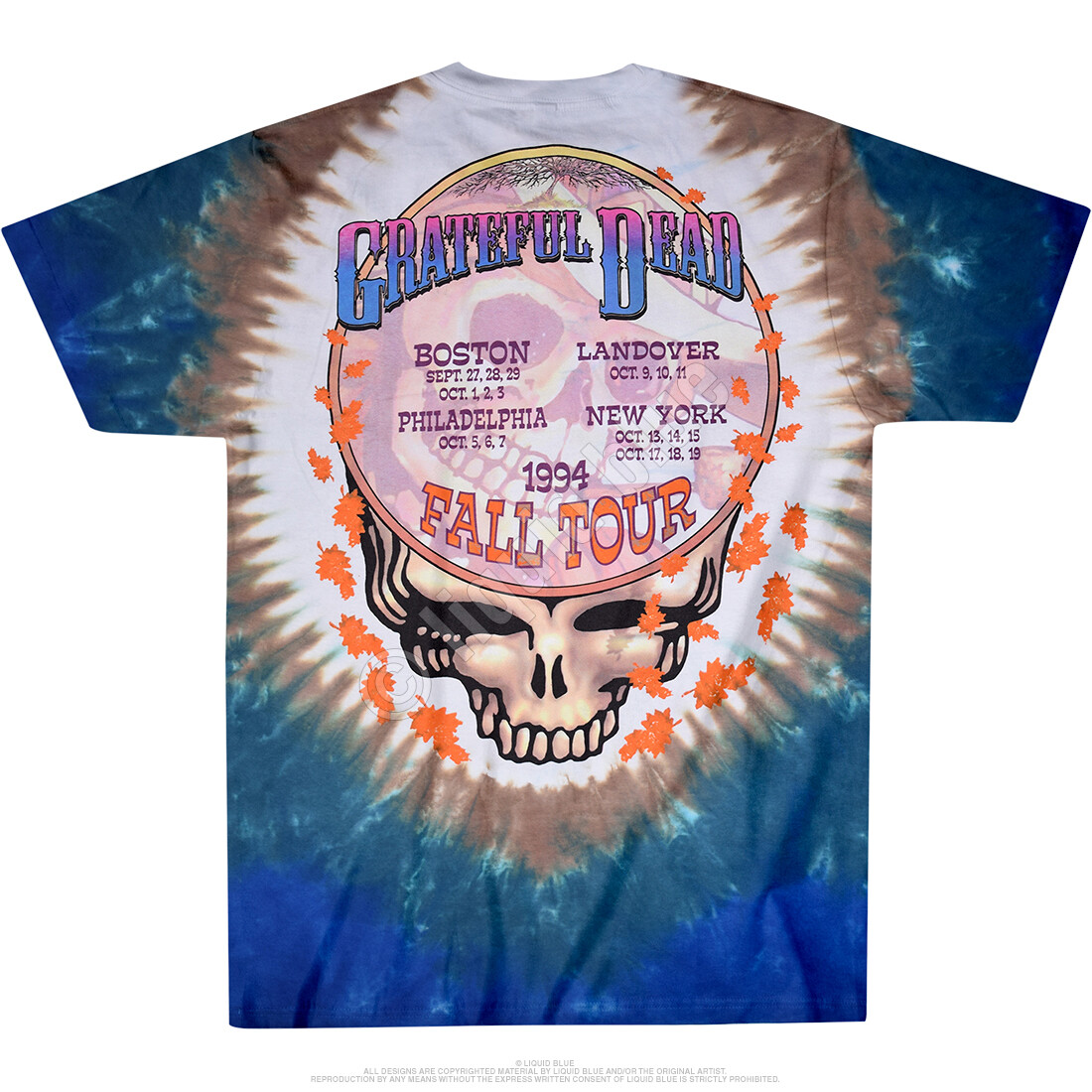 GRATEFUL DEAD-BANJO-SYF-2 SIDED TIE DYE T-SHIRT S-M-L-XL-XXL Garcia,Lesh,Wier gallery