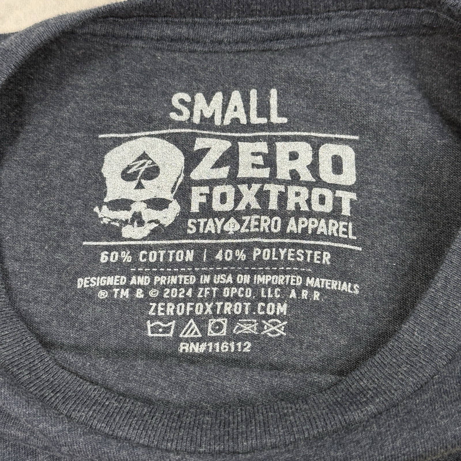 Zero Foxtrot Mens T Shirt Size S Blue Wolverines It Keeps Me Warm Red Dawn Skull gallery